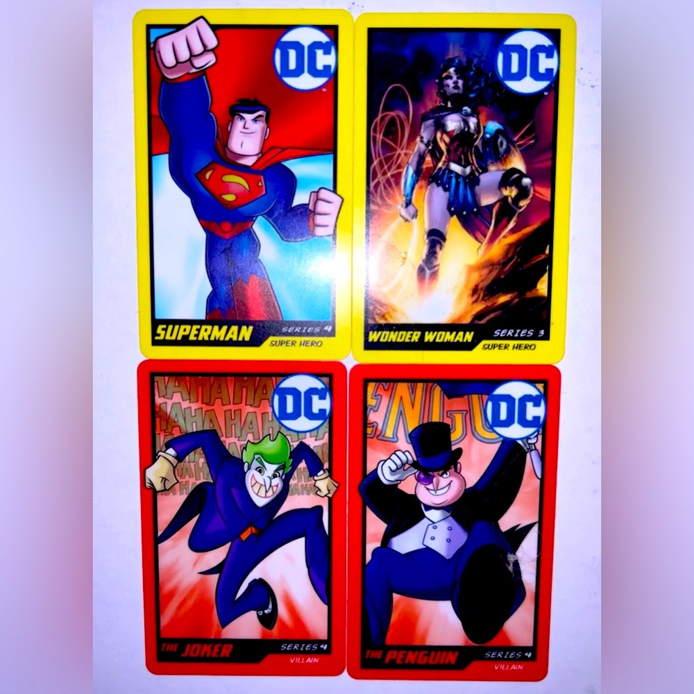 DC Comics Collectors Justice League Arcade Coin Pusher Plastic Cards